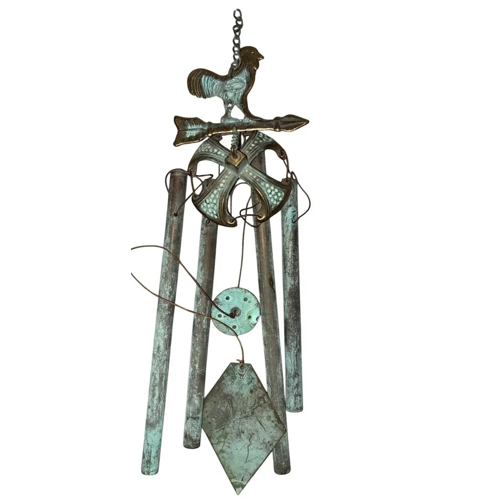 Rooster‎ Arrow Wind Chime Brass 24